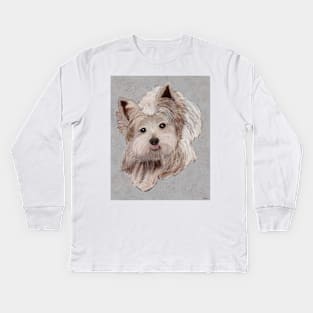 Skye Terrier Kids Long Sleeve T-Shirt